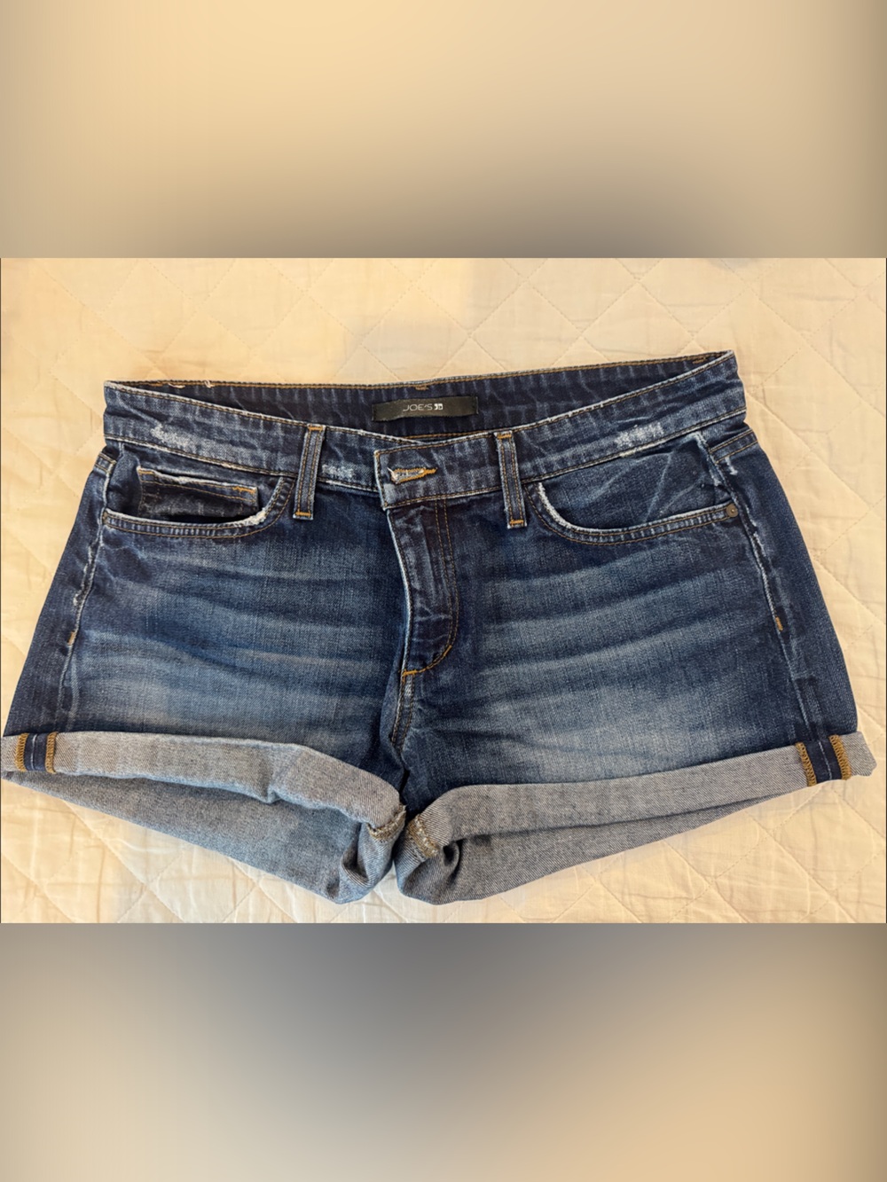 Joe's Jeans Blue Rolled Cuff Denim Shorts